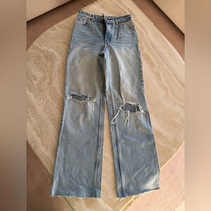 Zara Light Blue Denim Jeans / wide leg/ BRAND NEW